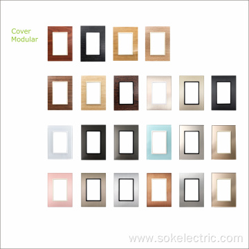High Quality Glass Front Panel Aristocratic Style Switch Frame